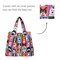 Wrapables Medium Foldable Tote Nylon Reusable Grocery Bag (Set of 2), Cute Dogs